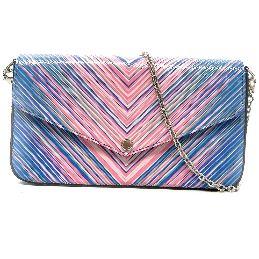 LOUIS VUITTON Pochette Felice Clutch Bag Shoulder Epi Leather Tropical